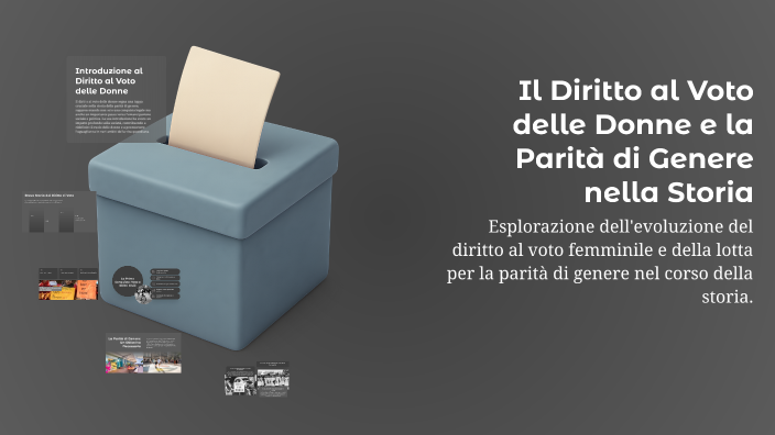 Il Diritto al Voto delle Donne e la Parità di Genere nella Storia by ...