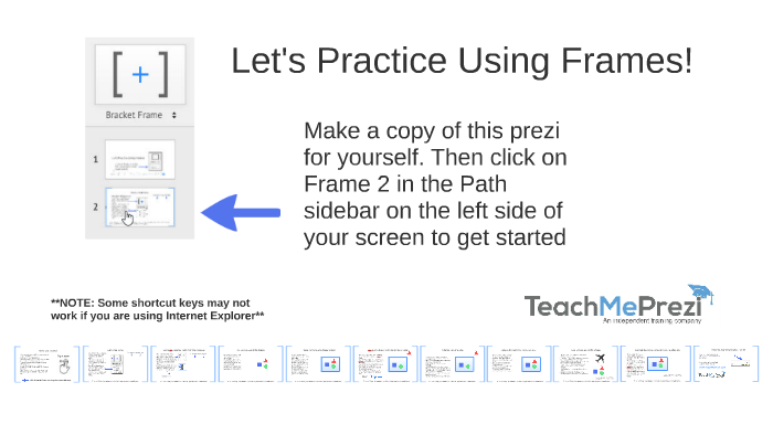 Prezi Frames Practice from TeachMePrezi.com by R Pierman on Prezi