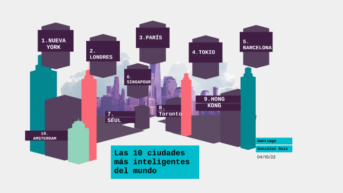 LAS 10 CIUDADES MÁS INTELIGENTES DEL MUNDO by Santiago González on Prezi