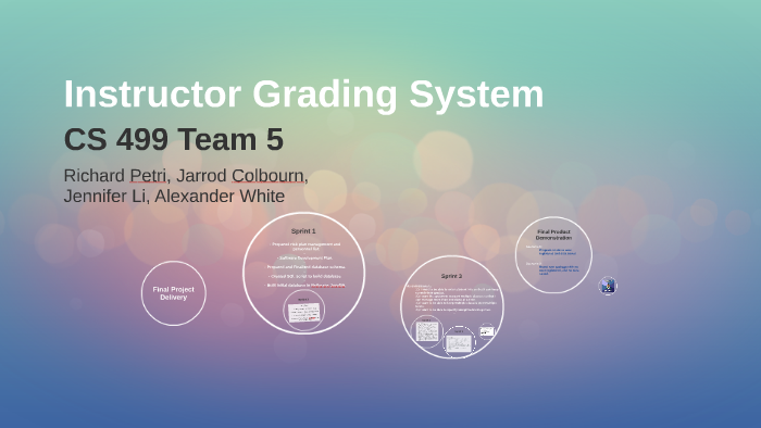 Instructor Grading System by Jen Li