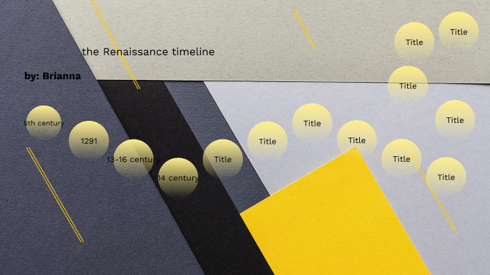 Renaissance timeline by Brianna Tremblay on Prezi