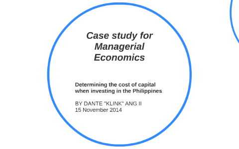 case study of managerial economics