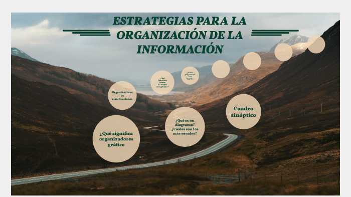 ESTRATEGIAS PARA LA ORGANIZACIÓN DE LA INFORMACIÓN by Manuela Cannata