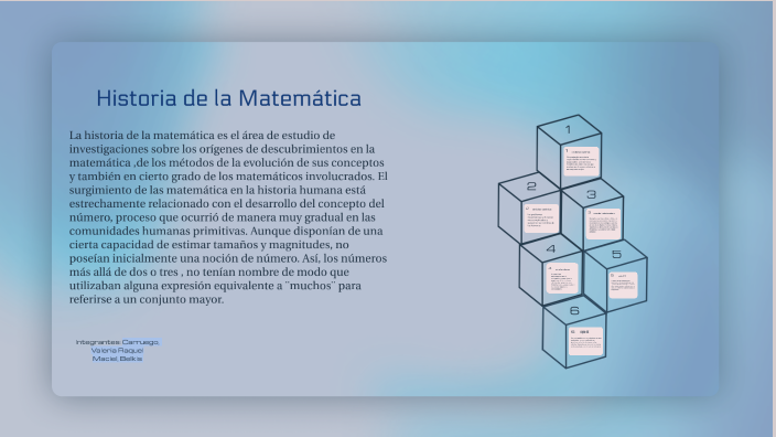 Historia de la matemática by Valeria Carruego on Prezi