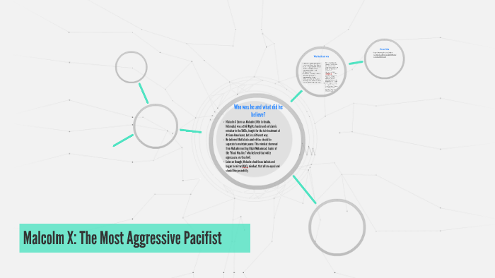 Malcolm X: The Most Aggressive Pacifist by J H on Prezi