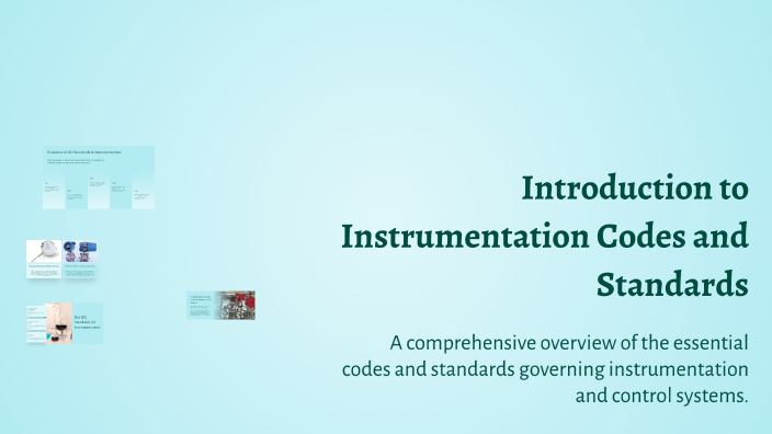 Introduction to Instrumentation Codes and Standards by Therry Mae Ann ...