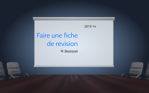 Faire une fiche de révision by Jérémy Deconynck on Prezi