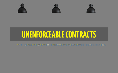 unenforceable contract