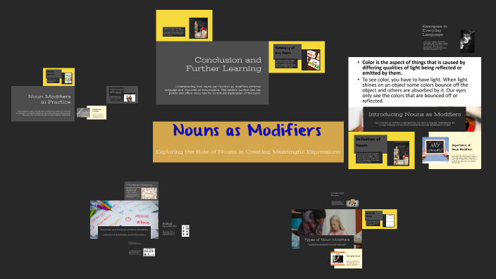 Nouns as Modifiers by happer Morales on Prezi