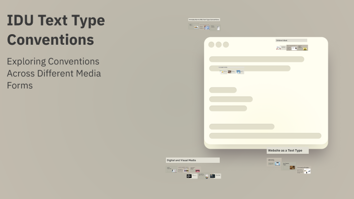 IDU Text Type Conventions by Jake Herring on Prezi