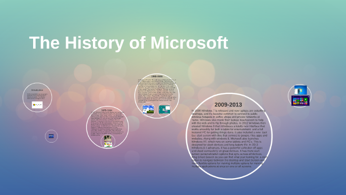 The History of Microsoft by Lauren Saunders on Prezi