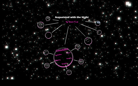 Acquainted With The Night By Robert Frost By Katie Pitzman