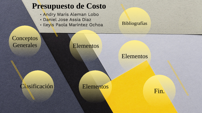 Presupuesto de Costo by Daniel jose Assia Diaz on Prezi