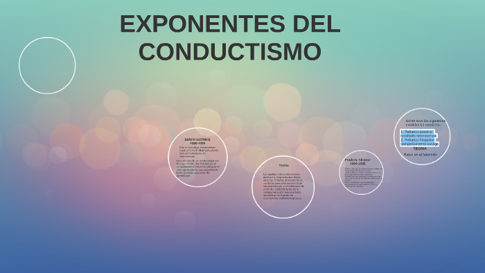Exponentes Del Conductismo By Andrea Moreno On Prezi 4978