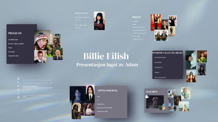 Billie Eilish by Adam Blomsø on Prezi