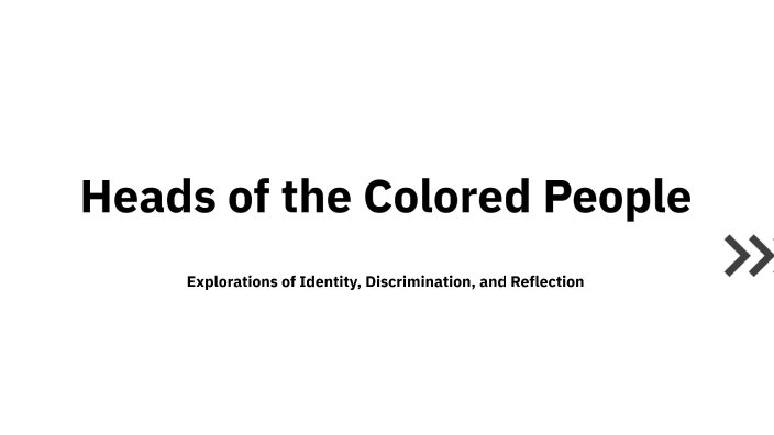 Heads Of The Colored People Summary