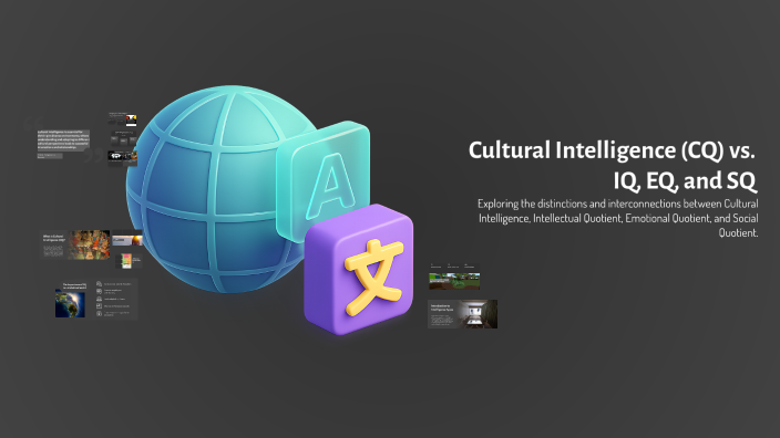Cultural Intelligence (CQ) vs. IQ, EQ, and SQ by CLAIRE ALBERT-LEBRUN ...