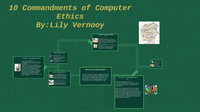10 Commandments Of Computer Ethics By Lily Vernooy