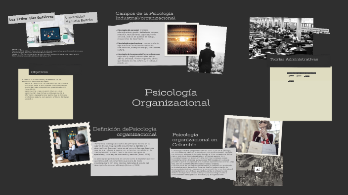 Psicología Organizacional by Luz Esther Díaz Gutiérrez on Prezi