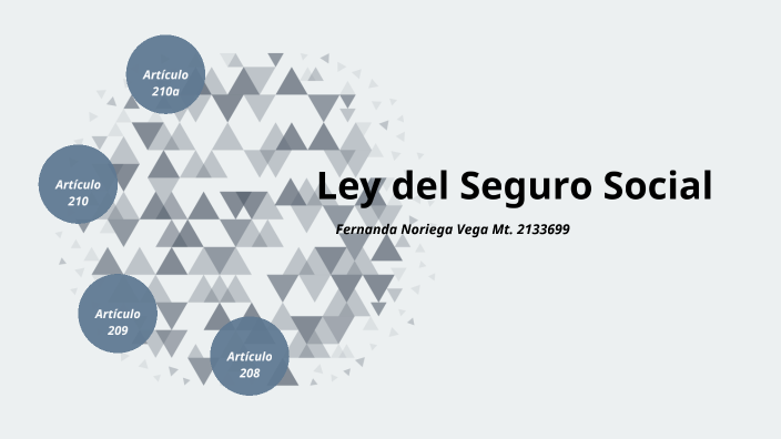 Ley Del Seguro Social By Fernanda Noriega On Prezi