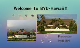Welcome To Byu Hawaii By