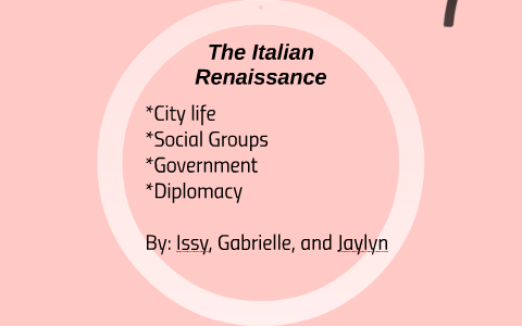 The Italian Renaissance by Samuel .P on Prezi