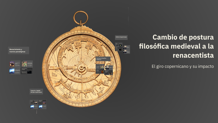 Cambio de postura filosófica medieval a la renacentista by Jaime