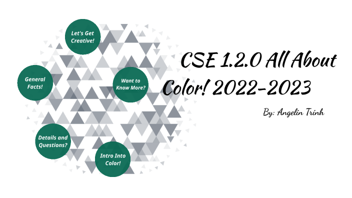 2022-2023 CSE 1.2.0a All About Color By Angelin Trinh On Prezi