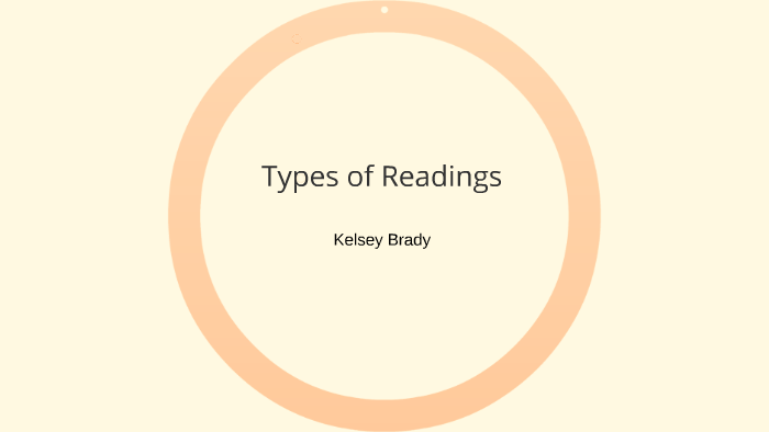 Types of Readings by Kelsey Brady on Prezi