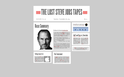 THE LOST STEVE JOBS TAPES by Diana Lyn on Prezi