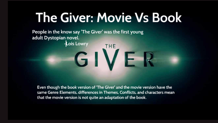 the giver book vs movie essay