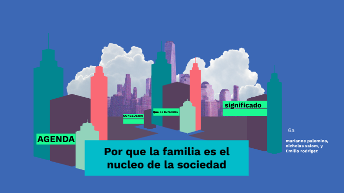 que significa que la familia es el nucleo de la sociedad by nicholas