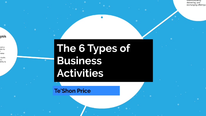 What Are The 6 Types Of Business Activities