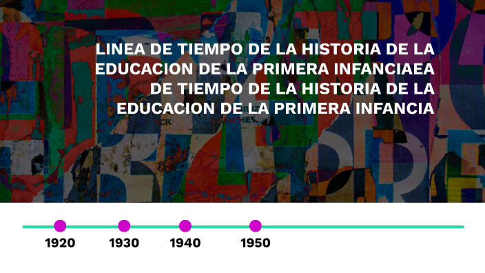 LINEA DE TIEMPO DE LA HISTORIA DE LA EDUCACION DE LA PRIMERA INFANCIAEA ...