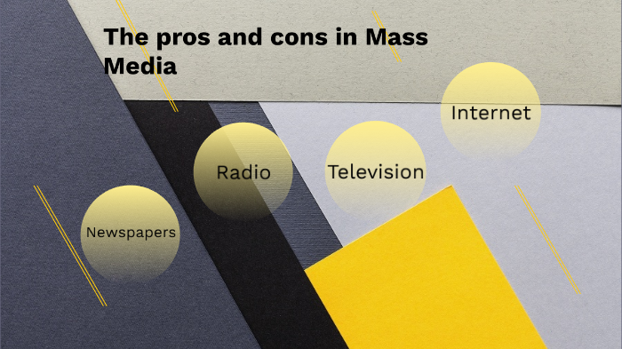 cons of mass media