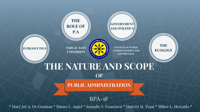 nature and scope of public administration
