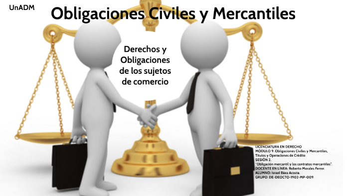 Derechos y obligaciones de los sujetos del comercio by Israel Báez