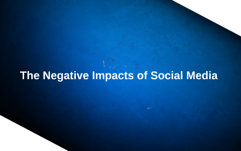 Negative Impacts Of Social Media By Aaron Fitzpatrick