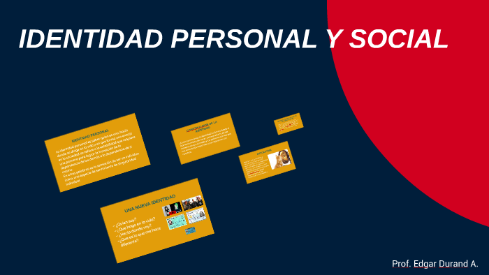 IDENTIDAD PERSONAL Y SOCIAL by Edgar Durand Andrade