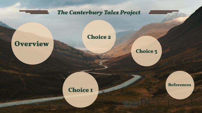 canterbury tales travel brochure project