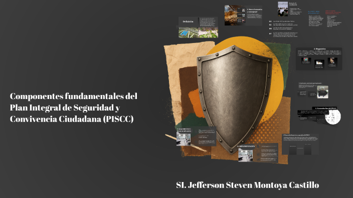 Componentes fundamentales del Plan Integral de Seguridad y Convivencia ...