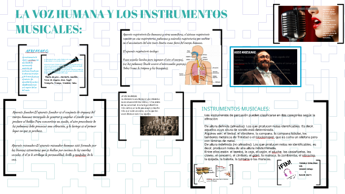 LA VOZ HUMANA Y LOS INSTRUMENTOS MUSICALES by Simona Adriana Neagu on Prezi