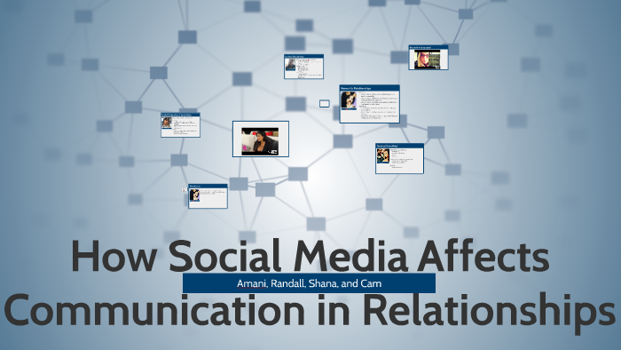 make a drama presentation of how social media affects relationships