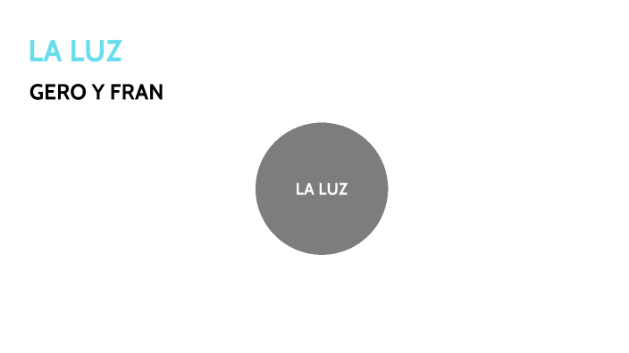 LA LUZ by Francisco Benja Gero on Prezi