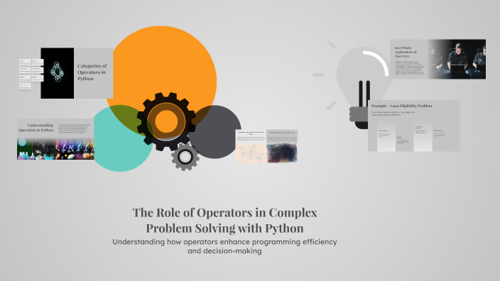 The Role of Operators in Complex Problem Solving with Python by Mohit ...