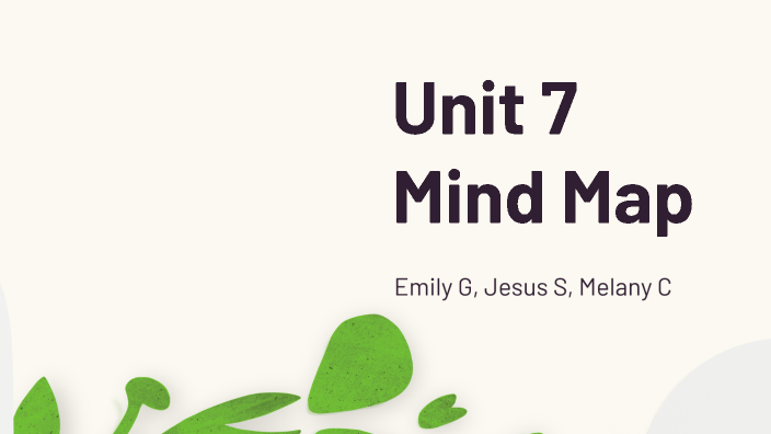 Unit 7 Mind Map by Melany Cano on Prezi