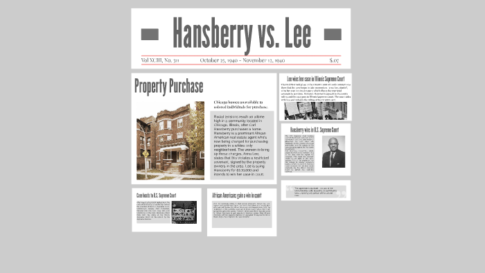 Hansberry vs. Lee by