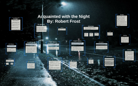 poem acquainted with the night