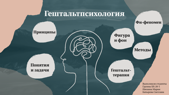 основные положения гештальтпсихологии