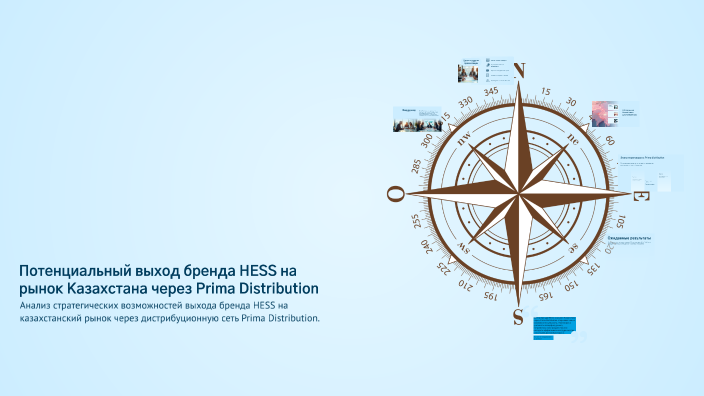 Потенциальный выход бренда HESS на рынок Казахстана через Prima ...